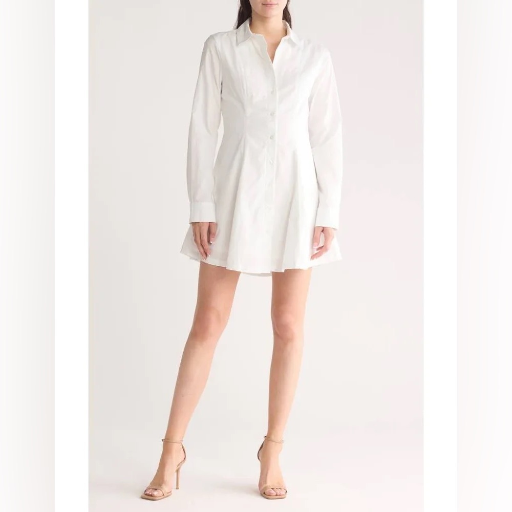 Steve Madden‎ Fit and Flare Cotton Long Sleeve Dress Womens Size XL